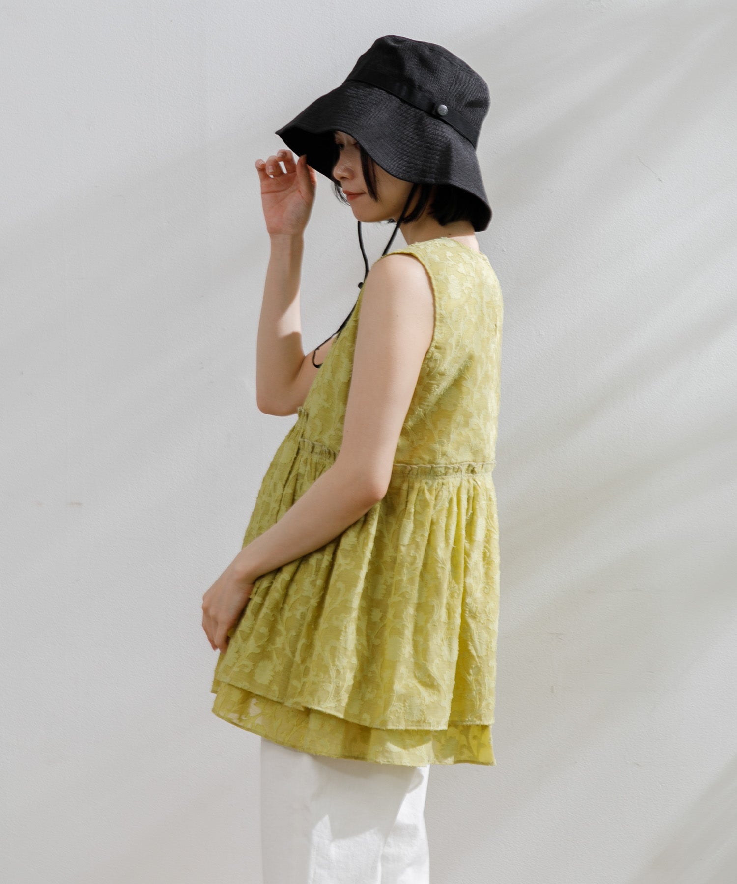 WOMEN】ティアードノースリーブブラウス – AMERICAN RAG CIE