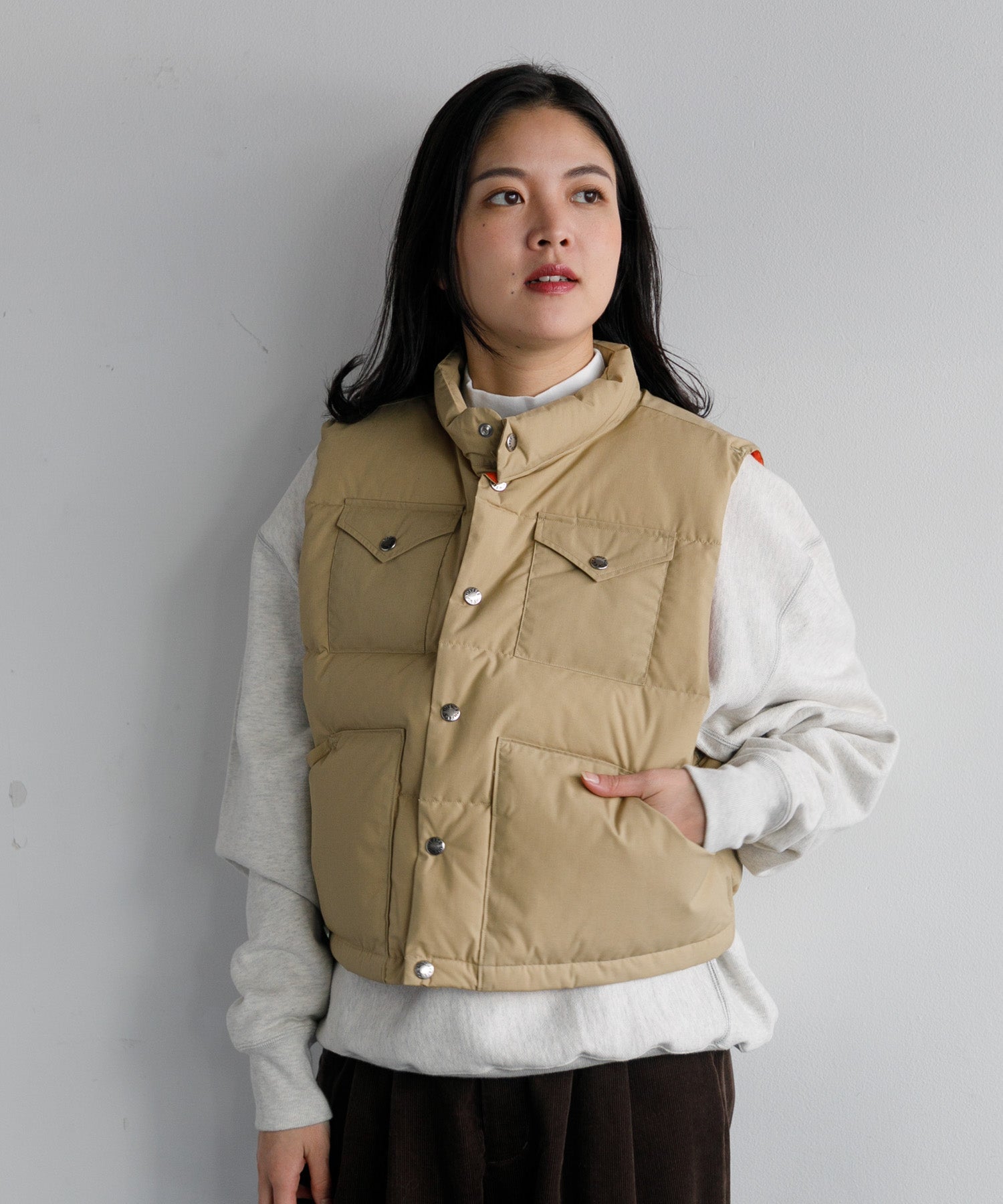 【WOMEN】THE NORTH FACE PURPLE LABEL 65/35 Short Sierra Vest