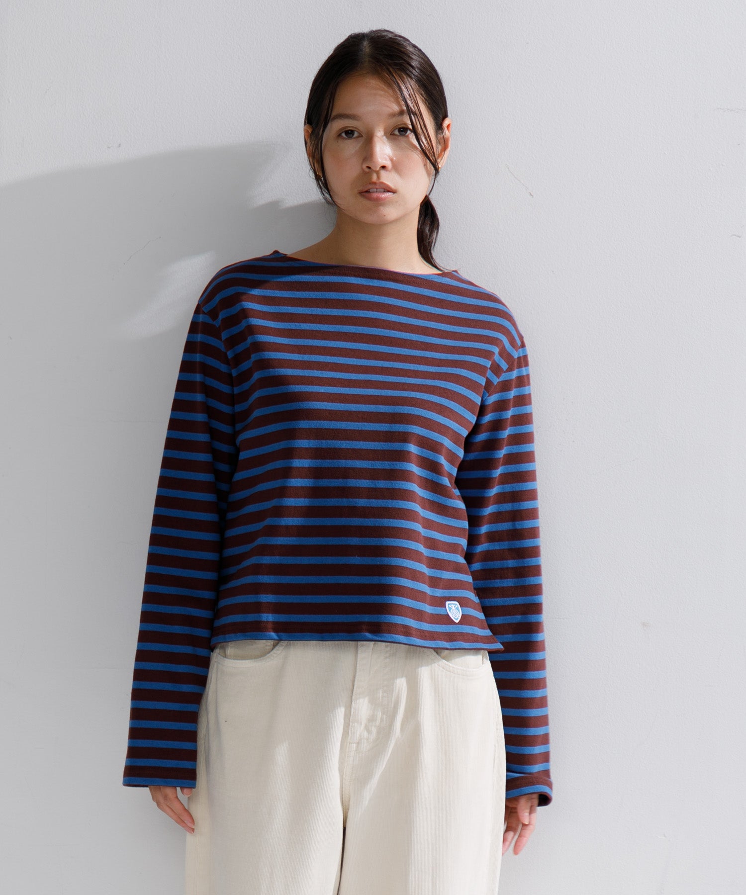 WOMEN】ORCIVAL BOAT NECK L/S CROPPED P.O. – AMERICAN RAG CIE