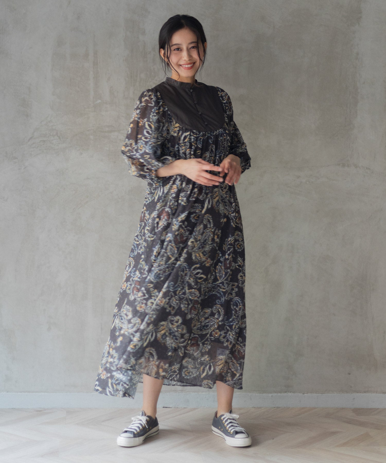 ファッション通販 安い WOMEN】for BAYFLOW CIE RAG AMERICAN – フラワープリントワンピース ワンピース