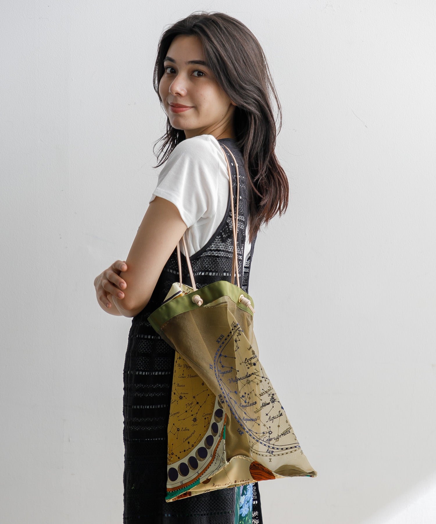 WOMEN】manipuri オーガンジーシルクトートL – AMERICAN RAG CIE