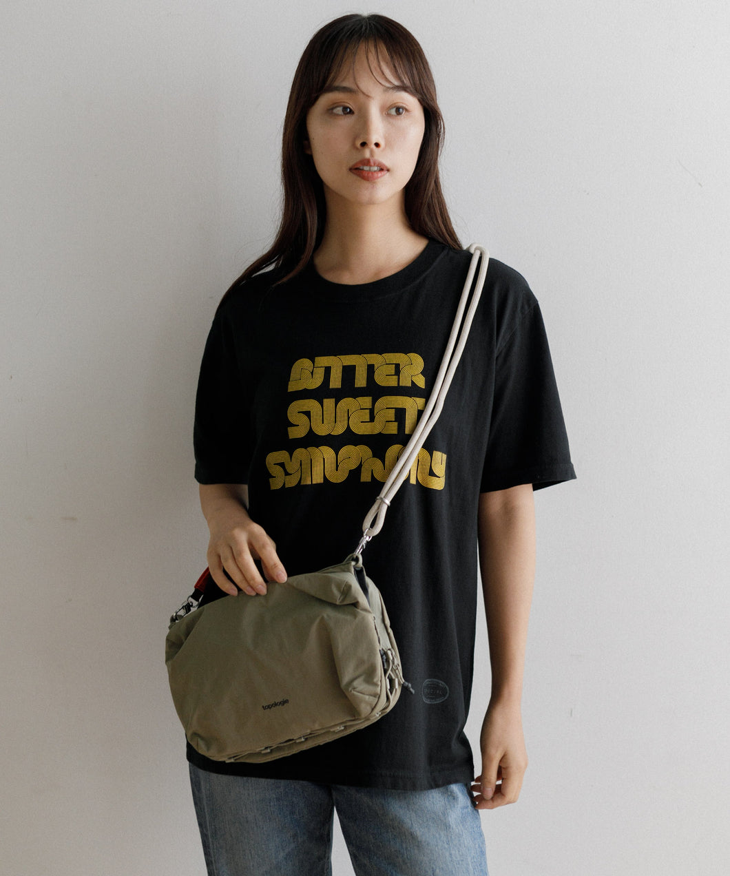 【MEN , WOMEN】Topologie Bottle Sacoche Large ボトルサコッシュ ラージ モス