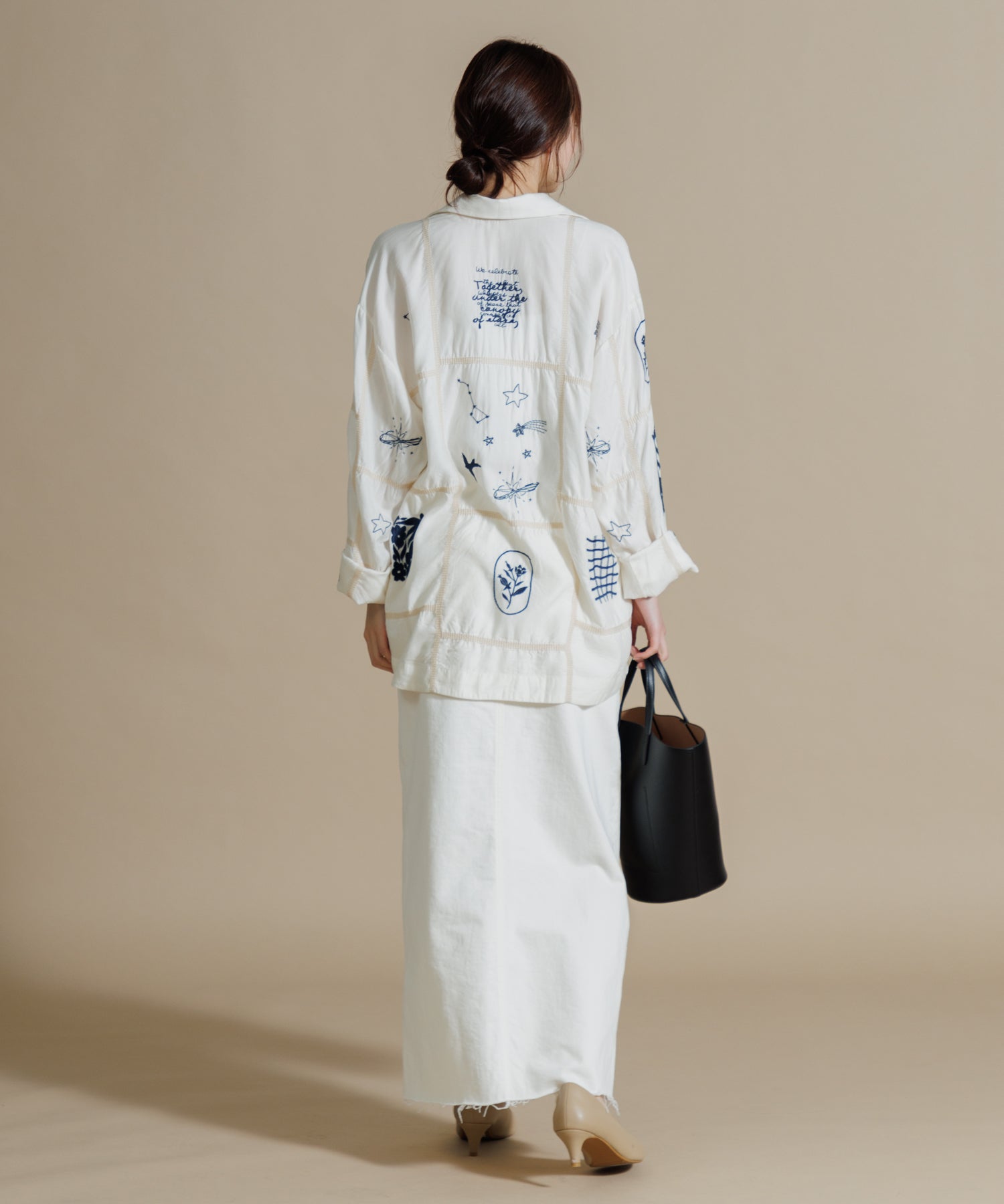 2024 お歳暮【公式】 - 人気ブランド MEN , CIE RAG AMERICAN – パッチワーク刺繍シャツ WOMEN】LEIN トップス