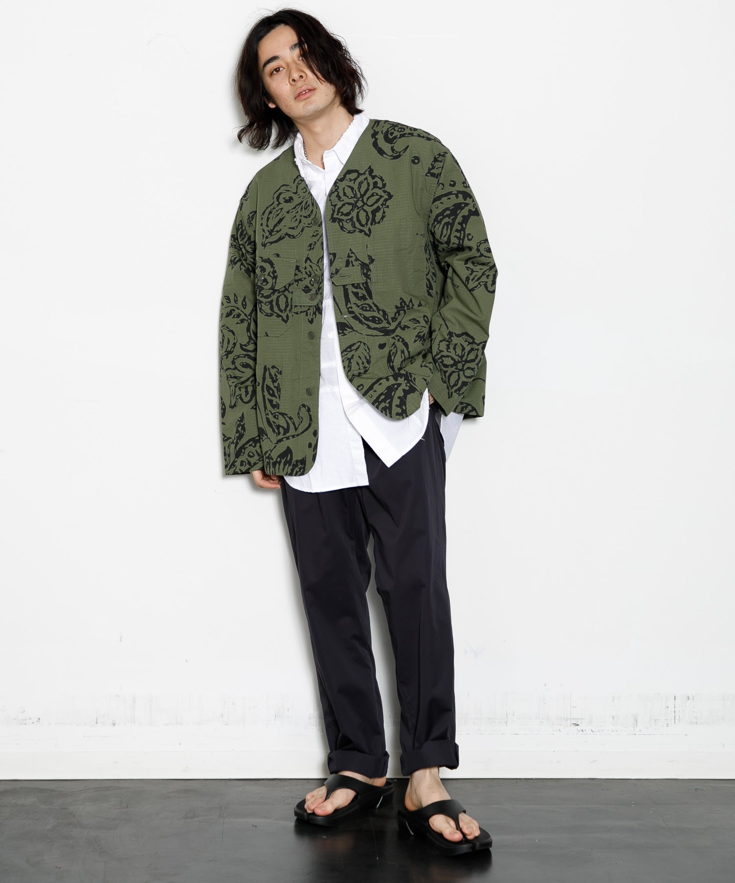 MEN】ENGINEERED GARMENTS Cardigan Jacket - Floral Print Ripstop – AMERICAN  RAG CIE