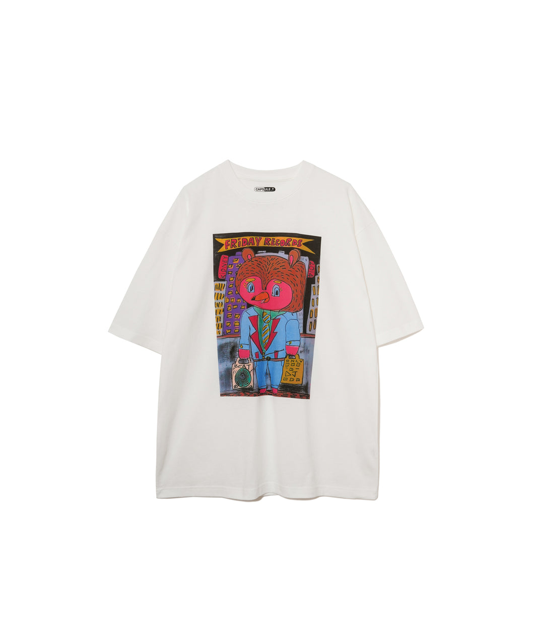 【MEN , WOMEN】CAPSULE-T Rob Friday records SS Tee