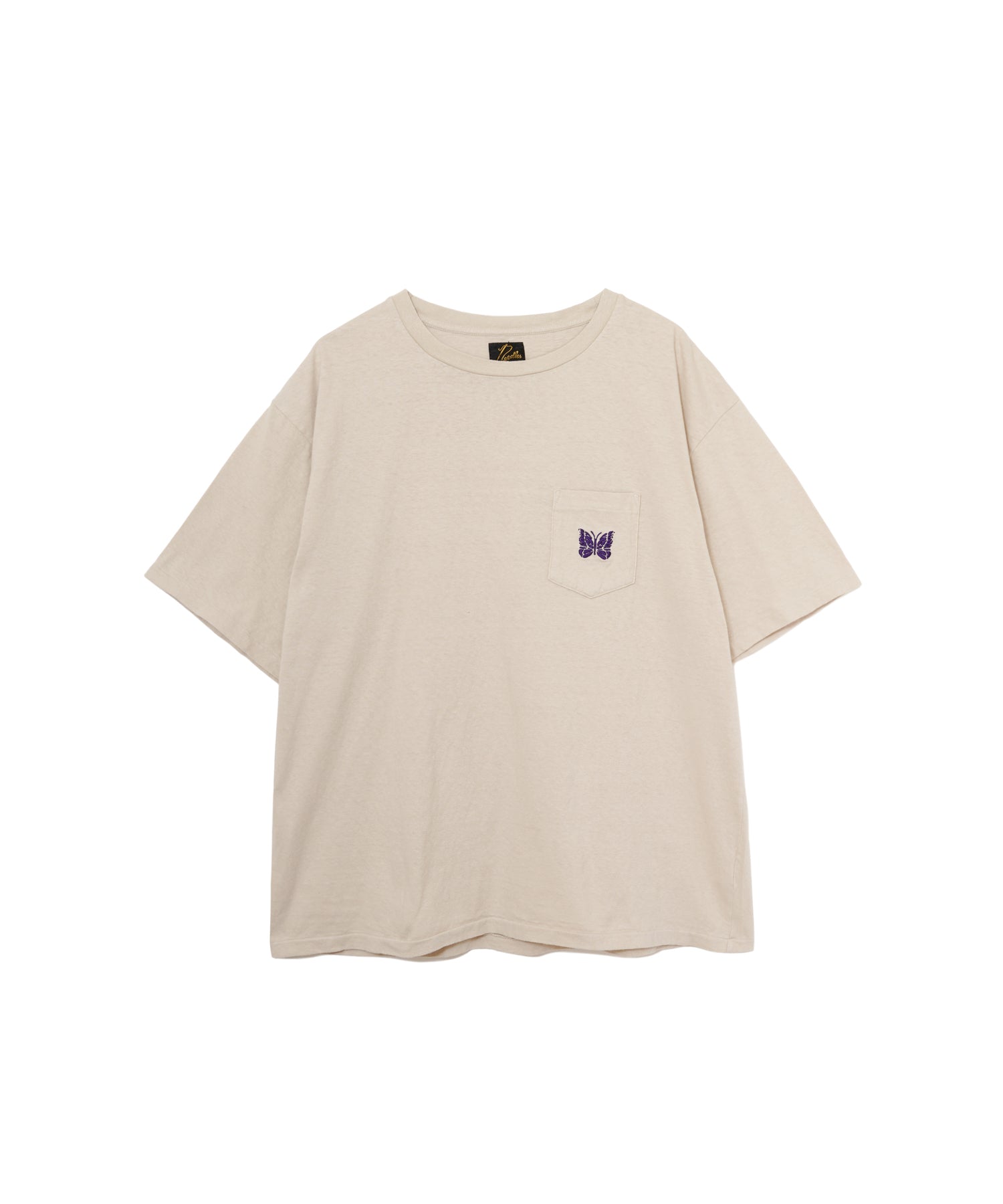 すぐ届く ニードルズ Tシャツ 別注 ポリジャージー パピヨン刺繍 NEEDLES/S/S Papillon Emb. Pocket Tee - Cotton Jersey | B'2nd