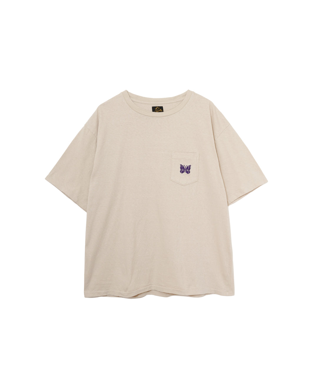 【MEN】NEEDLES S/S Papillon Emb. Pocket Tee - Cotton Jersey