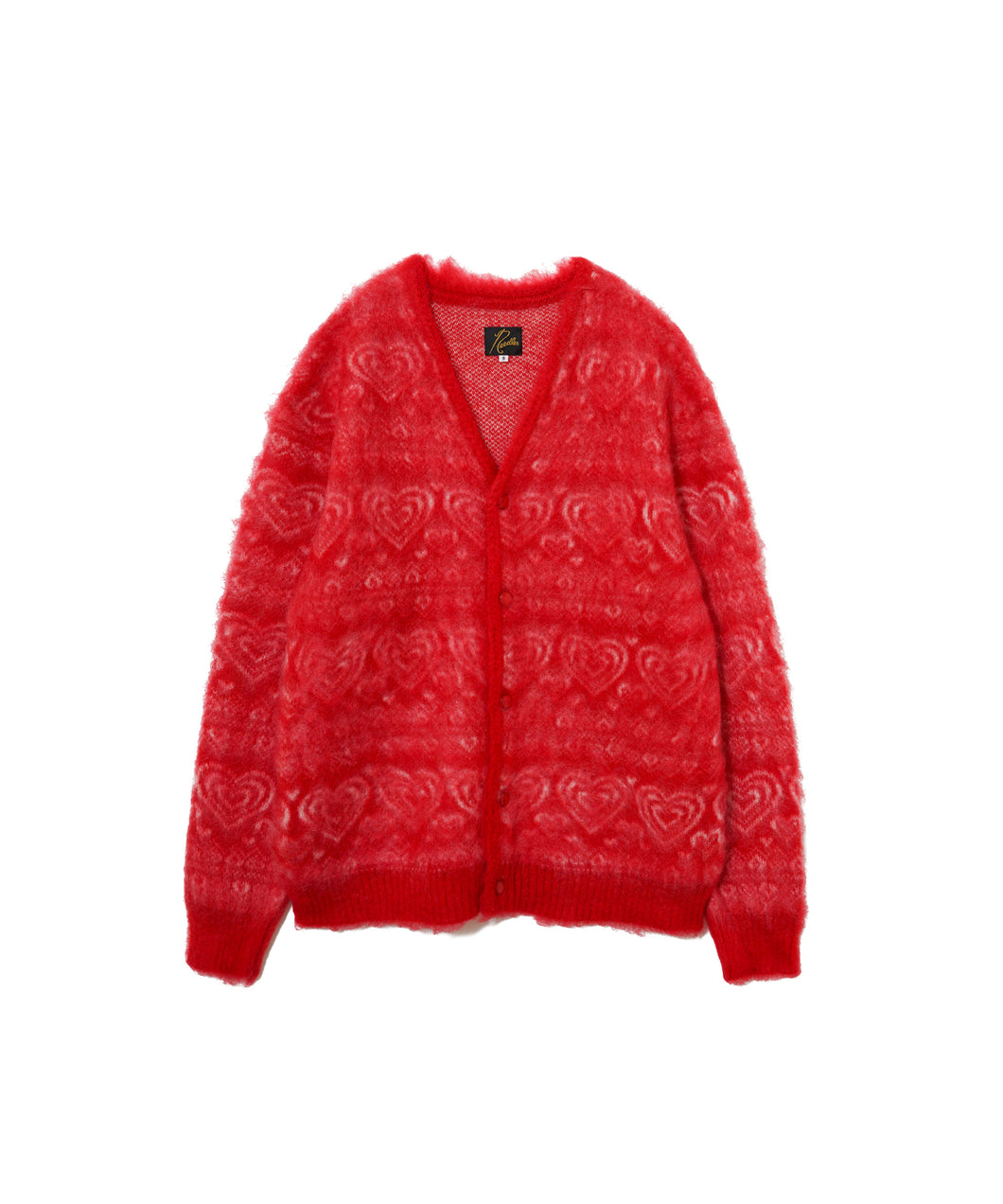 【MEN , WOMEN】NEEDLES MOHAIR CARDIGAN - HEART