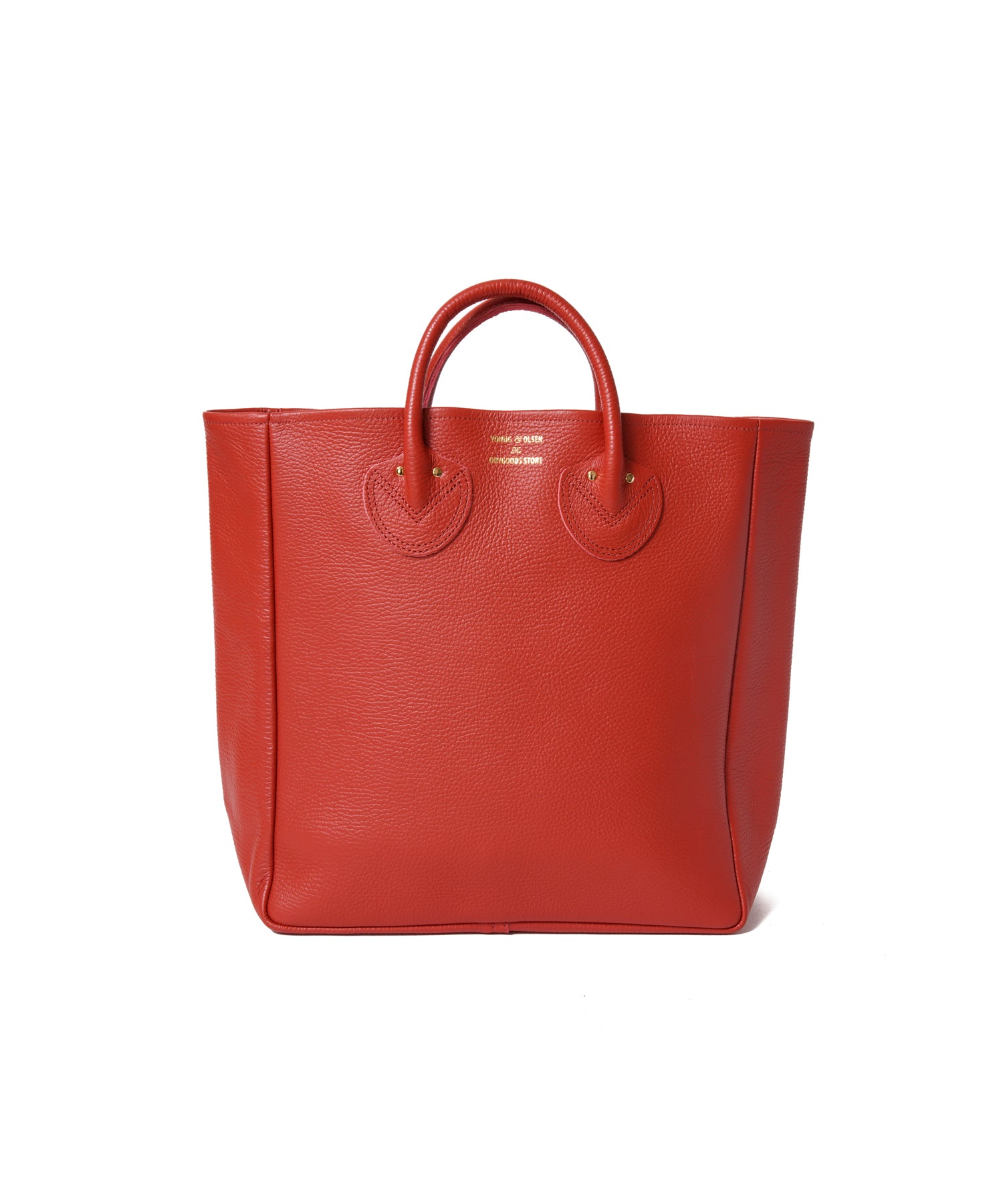 【WOMEN】YOUNG u0026 OLSEN TDS Embossed Leather TOTE M ゲイシャレッド / Free