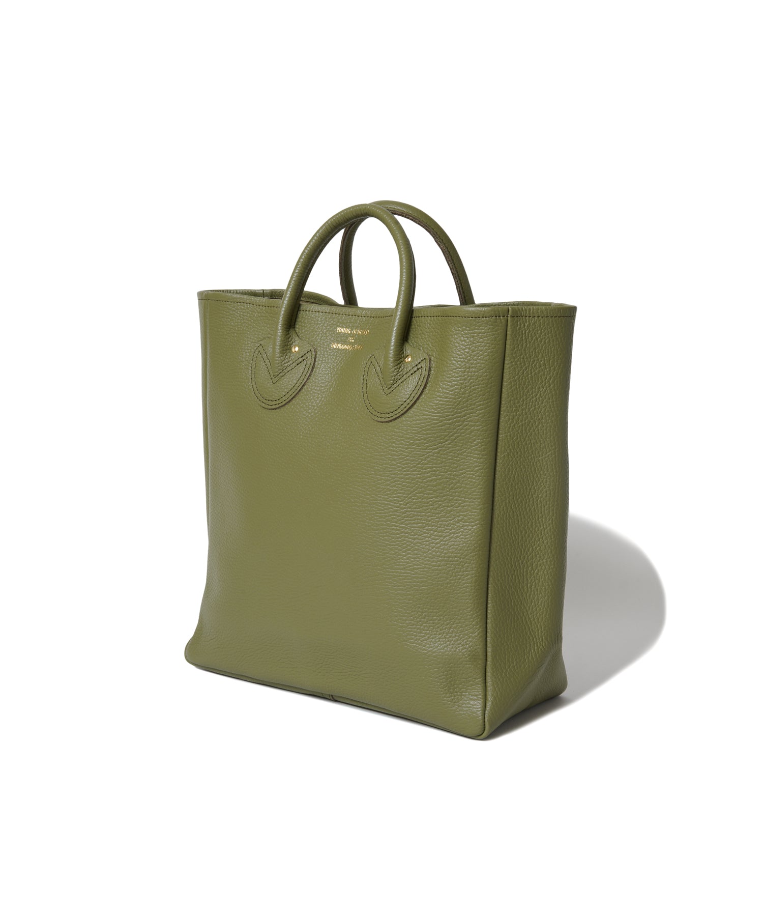 YOUNG & OLSEN TDS EMBOSSED LEATHER TOTE L - トートバッグ