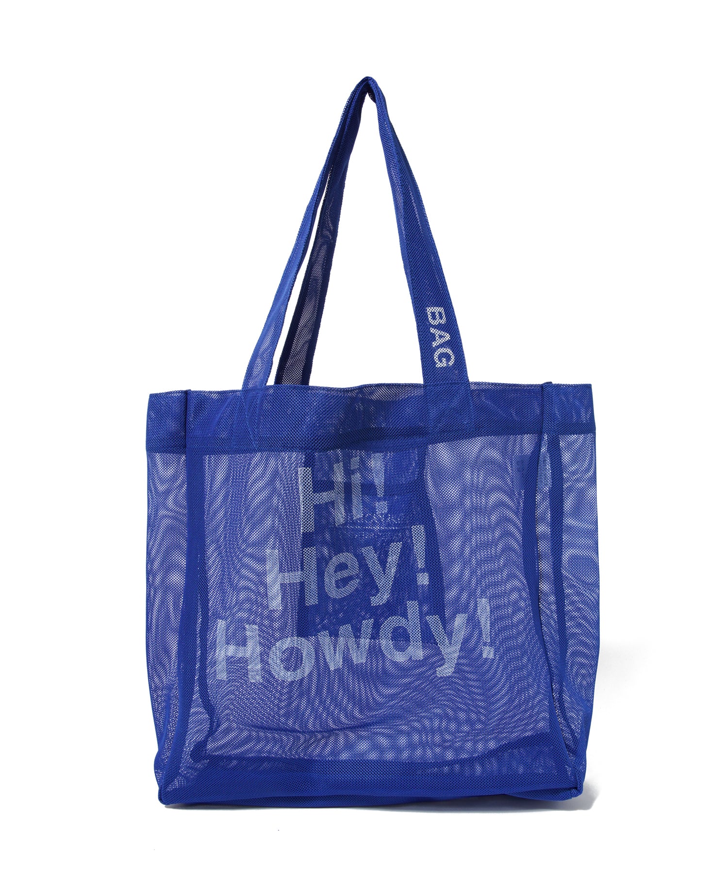 ANASUI　手提げBAG ブルーアップリケDesign bag