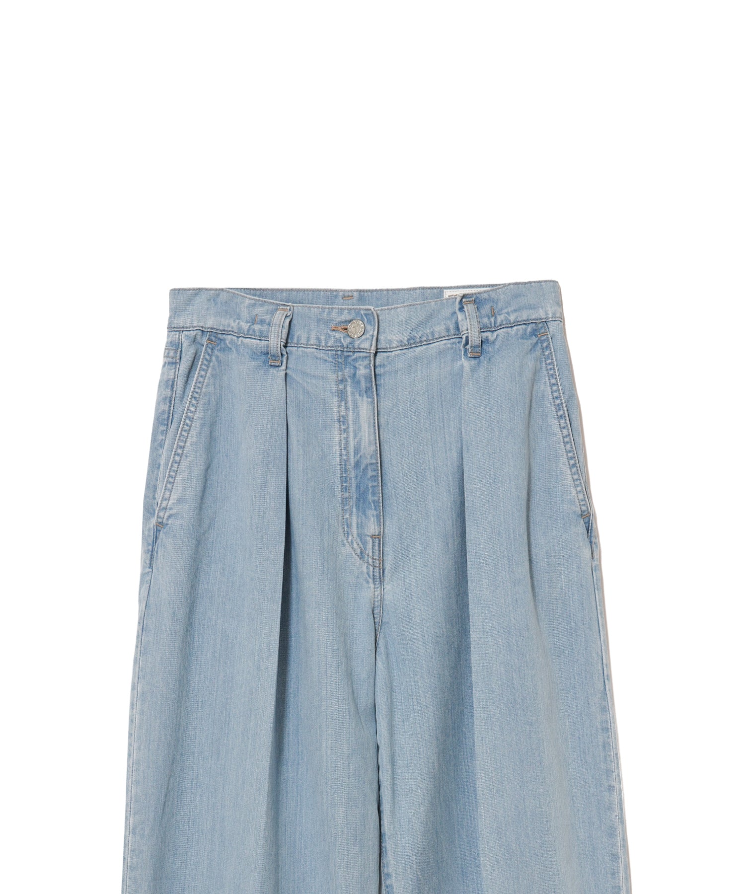 WOMEN】TICCA ライトデニムタックワイドパンツ – AMERICAN RAG CIE