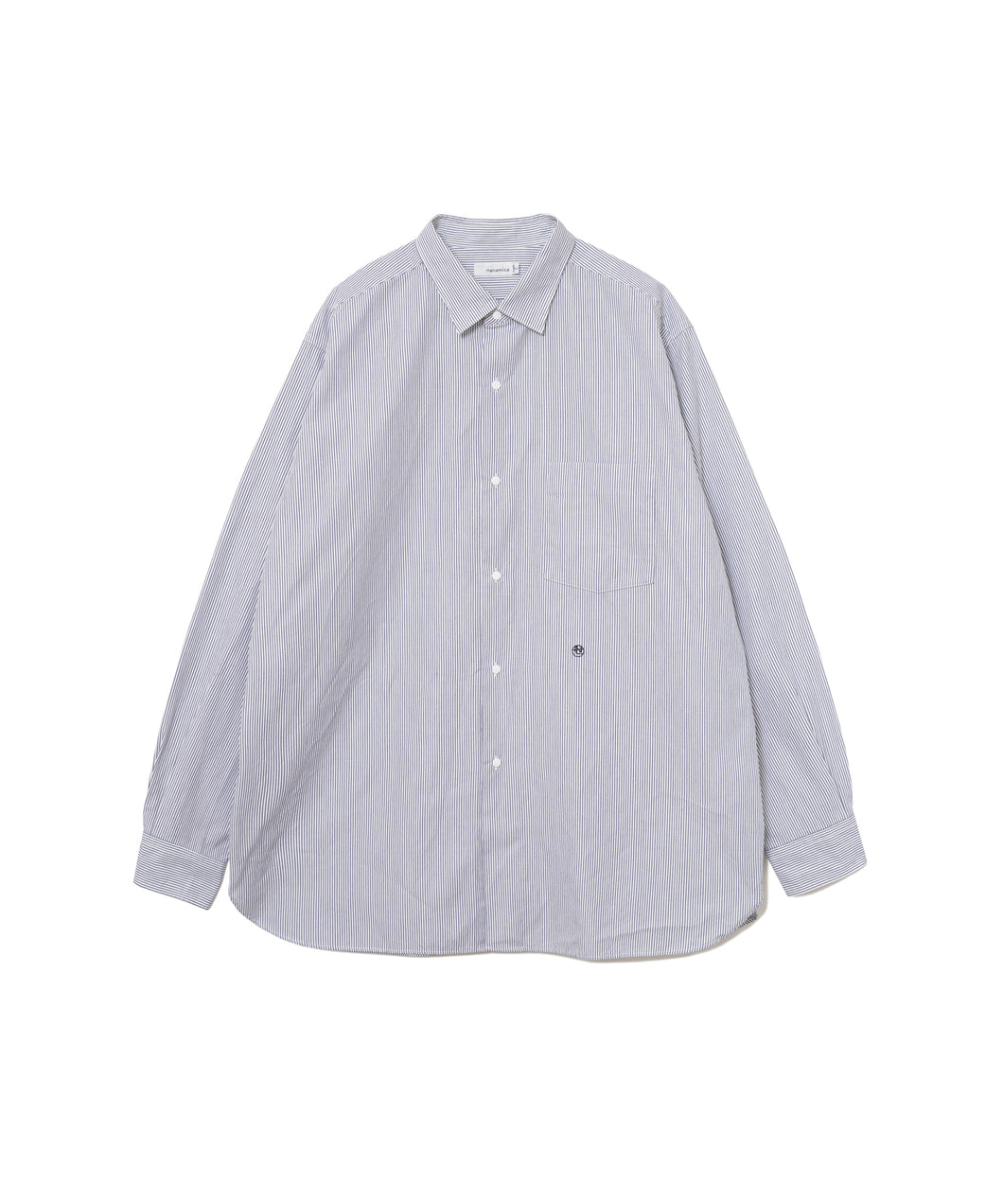 【MEN】nanamica Regular Collar Stripe Wind Shirt
