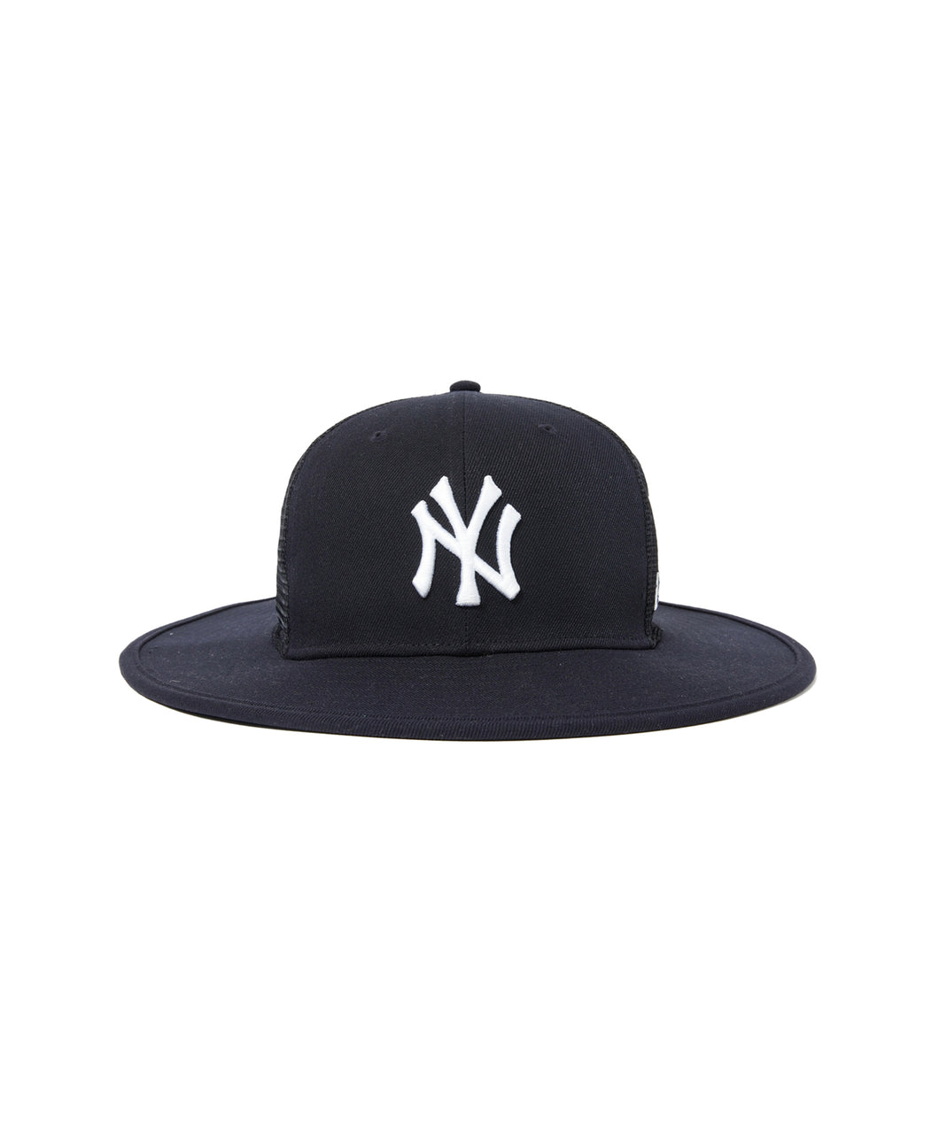 【MEN , WOMEN】NEW ERA フィッテド ブリムハット メッシュ Powered by GORO NAKATSUGAWA（min-nano）ニューヨーク・ヤンキース ネイビー