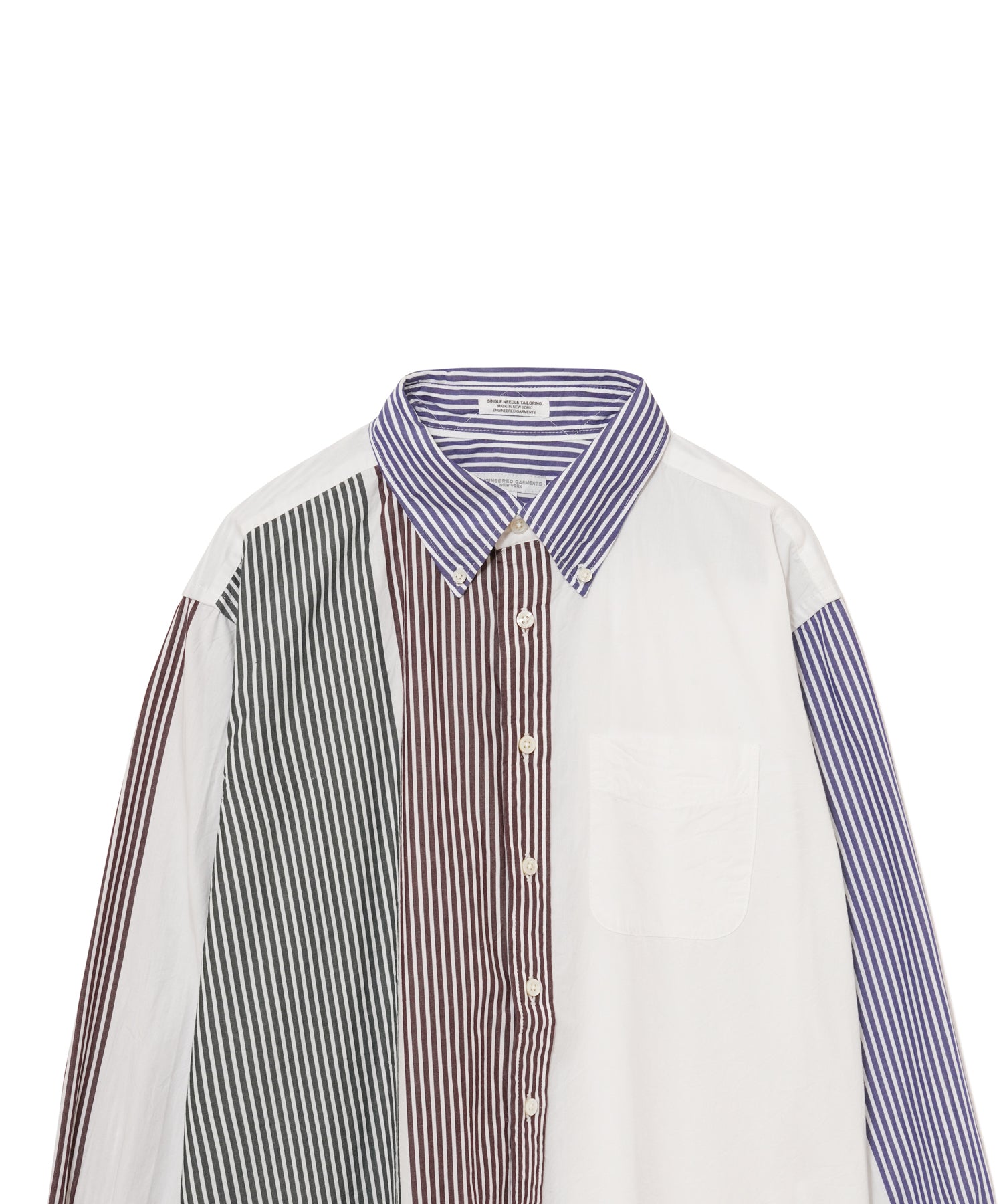 MEN】ENGINEERED GARMENTS 19 Century BD Shirt - Block Stripe