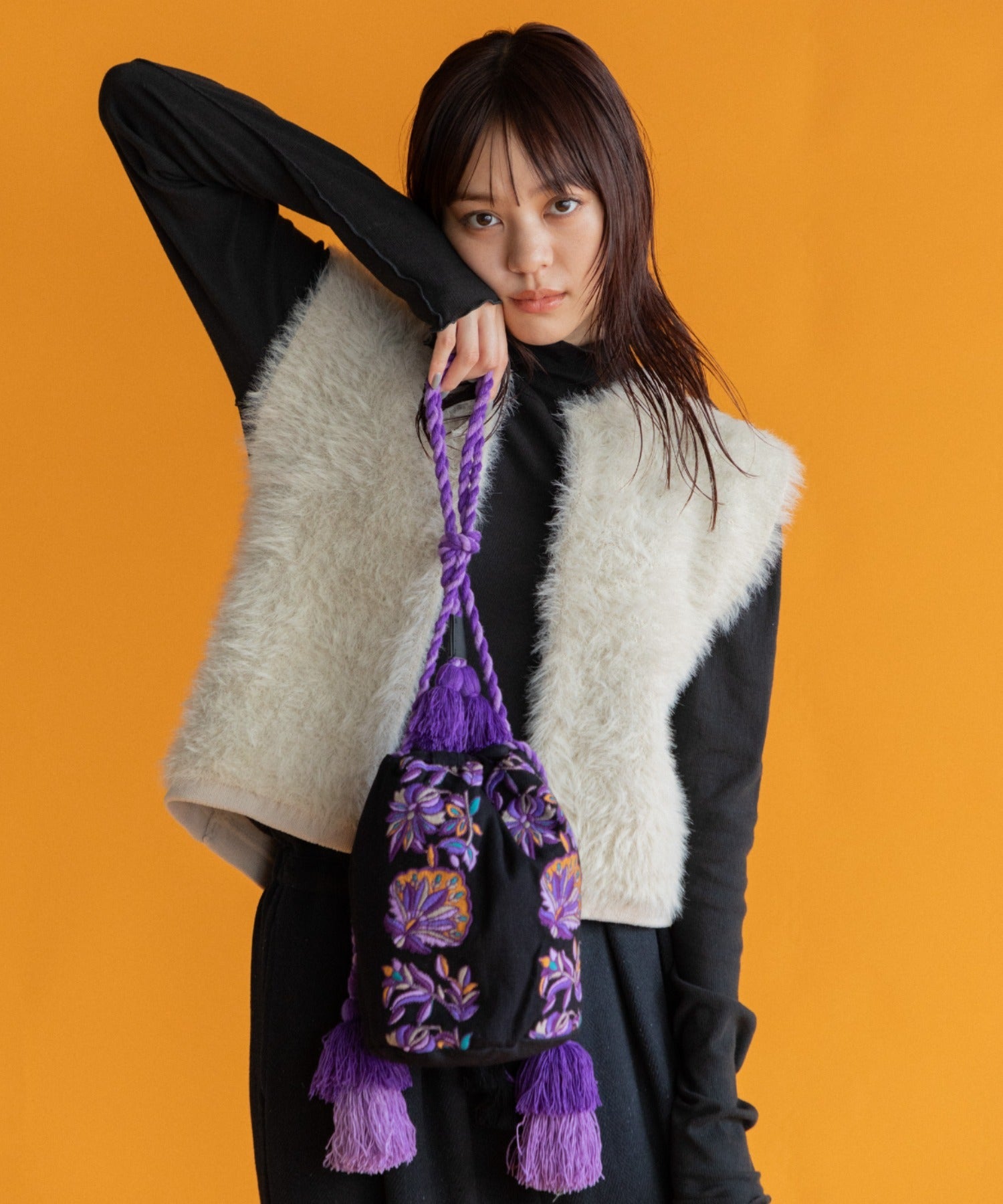MEN , WOMEN】LEIN リボンテープ刺繍巾着バッグ – AMERICAN RAG CIE