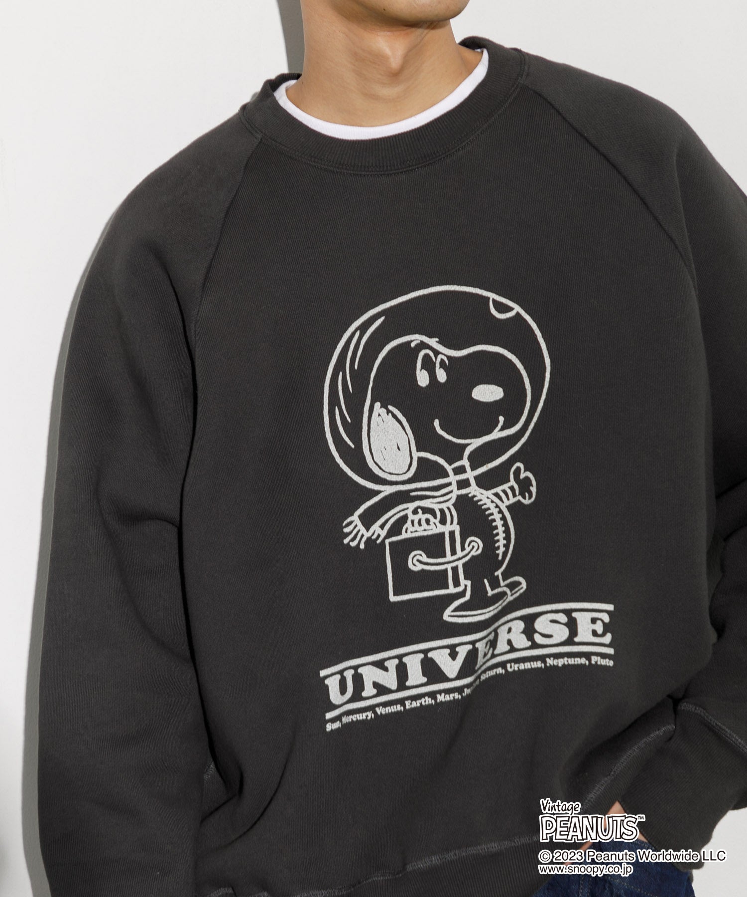 MEN】PEANUTSオーバーダイスウェット UNIVERSE – AMERICAN RAG CIE