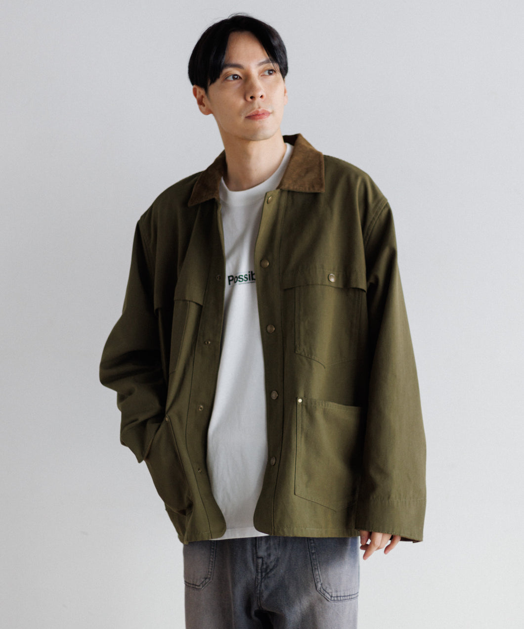 【MEN】ARMY TWILL Duck Logger Jacket