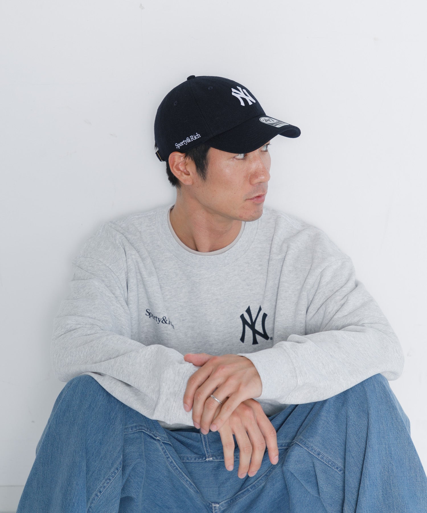 SPORTY&RICH キャップユニセックスネイビー