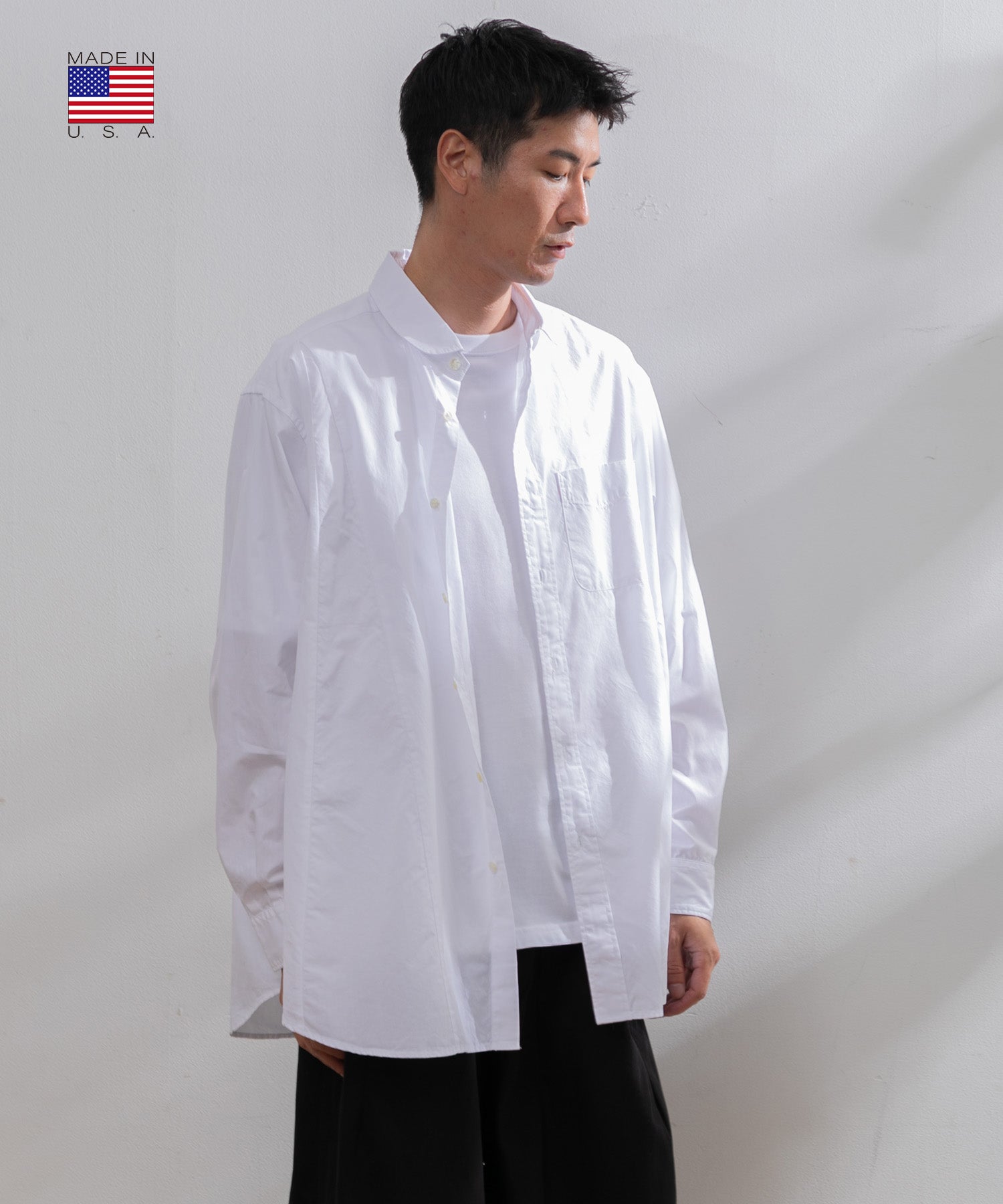 ENGINEERED GARMENTS Flared Shirt [White(100's 2Ply Broadcloth)]