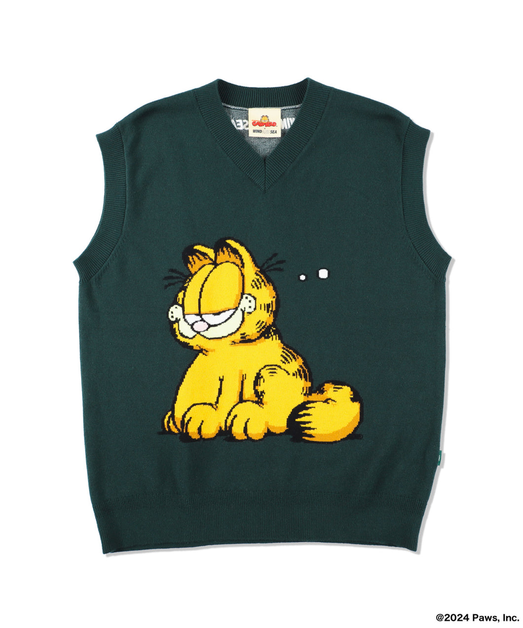 【MEN , WOMEN】WIND AND SEA × GARFIELD KNIT VEST