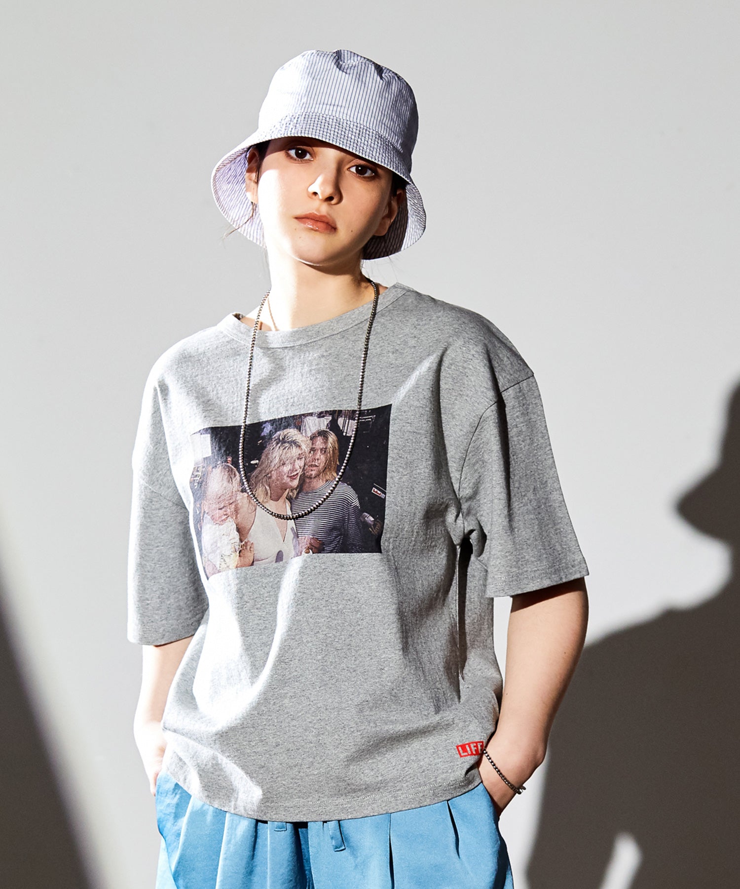 MEN , WOMEN】KIJIMA TAKAYUKI THOMAS MASON BUCKET HAT STRIPE