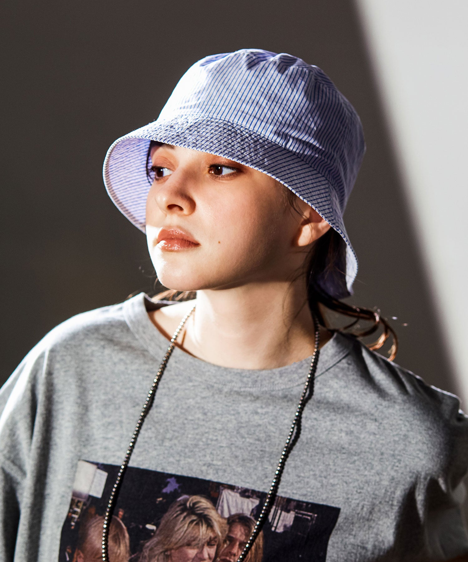 MEN , WOMEN】KIJIMA TAKAYUKI THOMAS MASON BUCKET HAT STRIPE