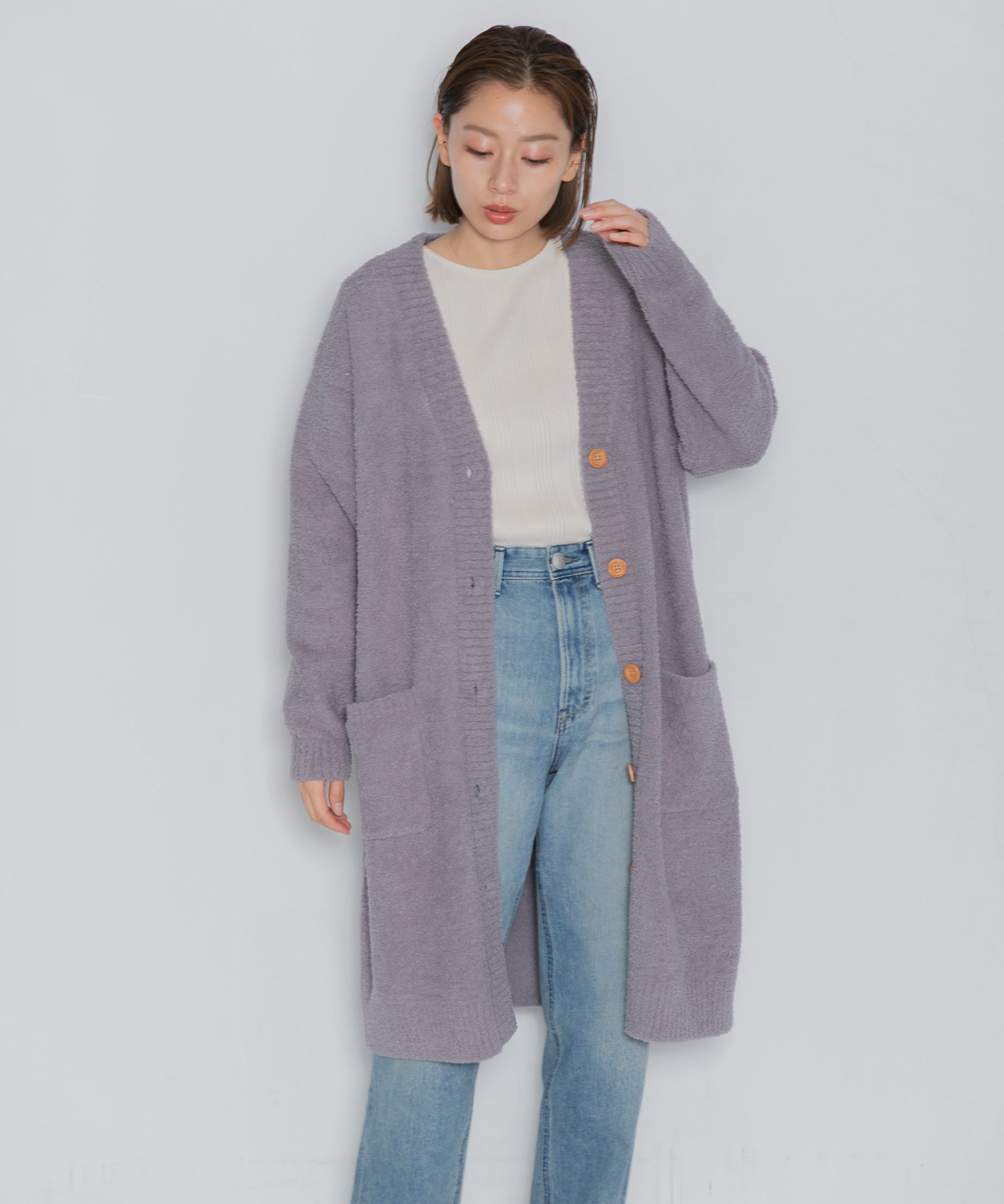 WOMEN】nestwell MANAKIN - V Neck Comfort Long Cardigan - – AMERICAN RAG CIE