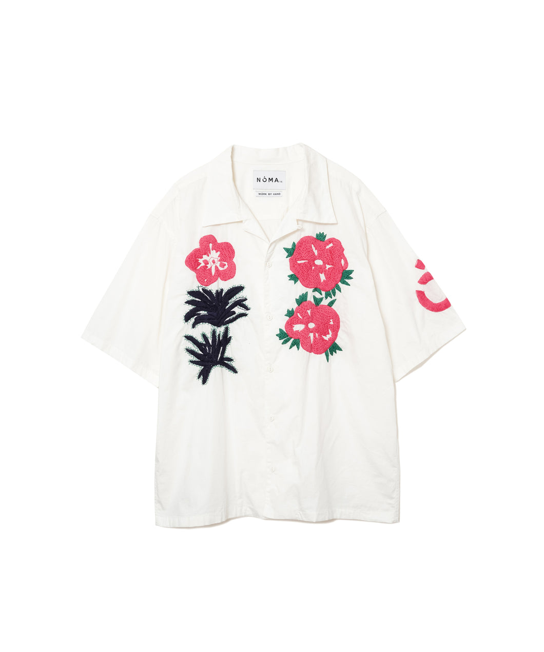 MEN , WOMEN】NOMA t.d. Flower & Cactus Hand Embroidery Shirt